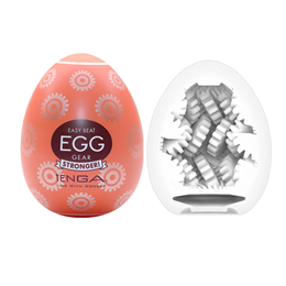 Masturbador em TPE com Textura de Engrenagens - Tenga Gear Stronger | 5,8 x 5 cm