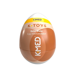 Masturbador em TPR com Formato Egg e Texturas Internas - K-Toys Bate-Bate Benedict | 5,8 x 5,1 cm