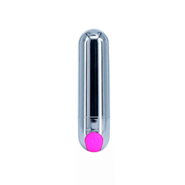 Mini Bullet em Abs com 10 Modos de Vibração Potentes e Carregamento Via USB - Inove Toys | 7,5 x 2 cm