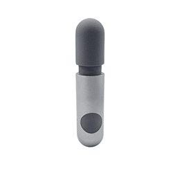 Foto 2 do produto Mini Massageador em Silicone Macio, 10 Vibrações Potentes e Carregamento via Cabo USB - Topo Toys PowerFul | 11 x 2 cm