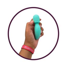 Mini Vibrador Massageador em Silicone Macio com 10 Modos de Vibração, Recarregável - Vibe Vibrator | 11 x 2,9 cm | Disponível em 2 Cores