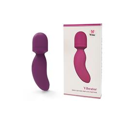 Mini Vibrador Massageador em Silicone Macio com 10 Modos de Vibração, Recarregável - Vibe Vibrator | 11 x 2,9 cm | Disponível em 2 Cores