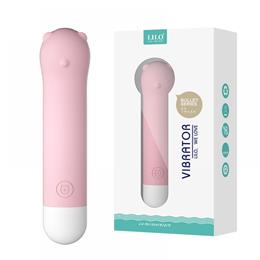 Mini Vibrador Recarregável de Toque Suave, Carinha de Urso e 10 Modos de Vibrações - Lilo Bullet Series | Disponível em 2 Cores