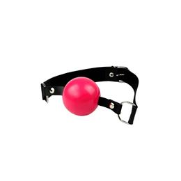 Foto 1 do produto Mordaça Bola com Regulagem em Couro - La Pimienta | Cor: Vermelho