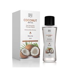 Óleo Térmico Beijável Para Massagem com Sabor De Coco - Sex Hot Coconut Sexy Oil | 30ml