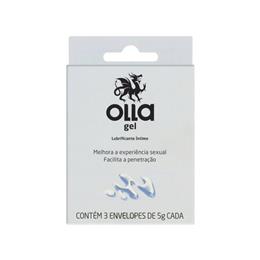 Lubrificante Íntimo A Base de Água com 3 Sachês - Olla Gel - 5g
