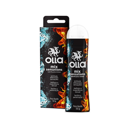Lubrificante Íntimo com Efeito Quente e Frio - Olla Mix Sensations | 50g