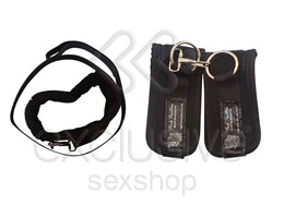 Foto 4 do produto Passion Set - Kit Sado com Amarras, Chicote, Mordaça, Coleira, Tornozeleira e Máscara.