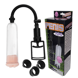 Bomba Peniana Manual com Anel em Forma de Vagina - Penis Pump | 18 x 5,3 cm
