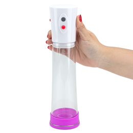 Bomba Peniana Recarregável com 3 Anéis Penianos em Silicone - Penis Pump | 20 x 6,2 cm
