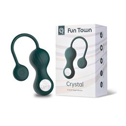 Peso para Pompoar em Silicone com 10 Modos de Vibração, Recarregável e App Control - Magic Motion Crystal Smart Kegel Vibrator | 8 x 3,3 cm