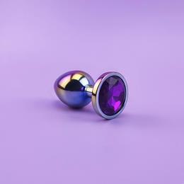 Plug Anal Colorido "G" no Formato Cônico com Detalhe de Pedra Brilhante na Base - Sexy Import | 9,4 x 3,9 cm | Disponível em 5 Cores
