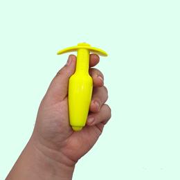 Plug Anal com Compartimento para Lubrificante e Pedra Brilhante na Base - Hard Splash | 9,5 x 3 cm | Disponível em 7 Cores