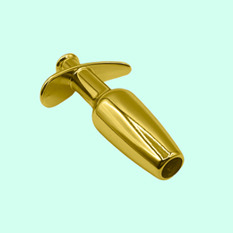 Plug Anal com Compartimento para Lubrificante e Pedra Brilhante na Base - Hard Splash | 9,5 x 3 cm | Disponível em 7 Cores