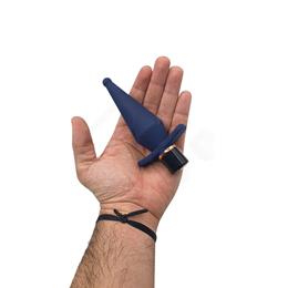 Plug Anal Cônico com 10 Modos de Vibração e Carregamento Magnético - Topo Toys Triangular | 9,4 x 3,4 cm