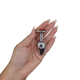 Plug Anal Cônico Prata "P" Com Detalhe De Pedra - Sexy Import Bandeiras das Seleções | 5,8 x 2,7 cm | Disponível em 8 Cores