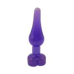Foto 3 do produto Plug Anal Cônico em Silicone com Base Achatada no Formato de Coração - InNamorata Love Items N°01 | 8,6 x 2,8 cm