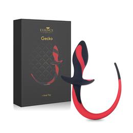 Plug Anal Cônico em Silicone com Rabinho - Gecko | 7,5 x 3 cm