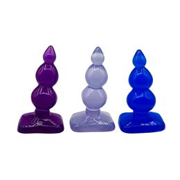 Plug Anal Escalonado com 3 Esferas Gradativas e Base Achatada - Magic Sexy | Disponível em 3 Cores