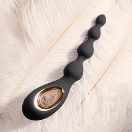 Plug Anal Escalonado em Silicone com 8 Modos de Vibração, Nódulos Massageadores e Tecnologia Bow-Motion - Lelo SORAYA Beads | Disponível em 2 Cores