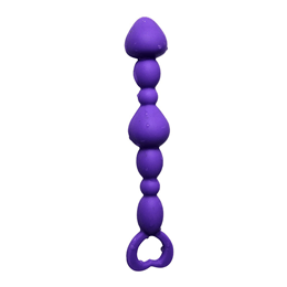 Foto 2 do produto Plug Anal Escalonado em Silicone com Anel de Segurança | 15,5 x 2,5 cm