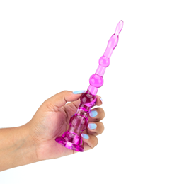 Plug Anal com Esferas Gradativas e Cápsula Vibratória - Pyramid Gels | 20,5 x 3 cm | Disponível em 3 Cores