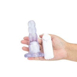 Plug Anal Escalonado com Vibração Multivelocidade, Controle Remoto e Base de Suporte - Magic Sexy | 13 x 3,9 cm | Disponível em 5 Cores