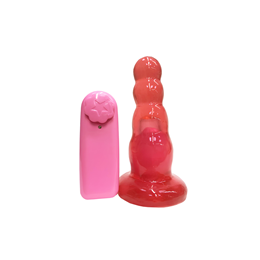 Plug Anal Escalonado com Vibração Multivelocidade, Controle Remoto e Base de Suporte - Magic Sexy | 13 x 3,9 cm | Disponível em 5 Cores