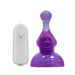 Foto 3 do produto Plug Anal em Formato Cônico com Esfera na Ponta, Vibração Multivelocidade e Base de Suporte - Magic Sexy | 10 x 4,9 cm | Disponível em 6 Cores
