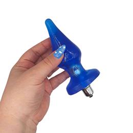 Plug Anal em Silicone no Formato Cônico com Cápsula Vibratória - Magic Sexy | 10 x 4,7 cm | Disponível em 6 Cores