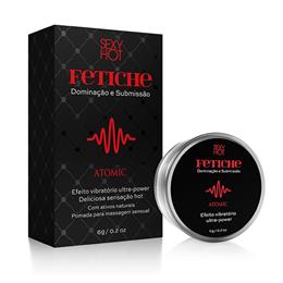 Pomada Excitante Unissex com Efeito Vibratório Ultra-Power - Sex Hot Fetiche Atomic | 6 Gramas