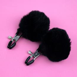 Prendedores para Mamilos Feito em Metal com Ajuste de Pressão e Pompom - 3R Import