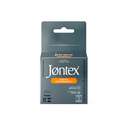 Preservativo com Espessura Média e Efeito Retardante - Jontex Linha Performance | 3 Unidades