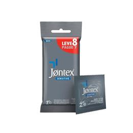 Preservativo Lubrificado Extra Fino que Proporciona a Sensação de Não Estar Usando Nada - Jontex Sensitive | Leve 8 pague 7