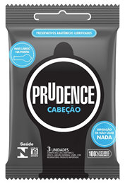 Foto 1 do produto Preservativo Lubrificado com a Ponta Mais Larga - Prudence Cabeção