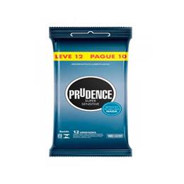 Preservativo com Sensação de Não Usar Nada - Prudence Super Sensitive | 12 Unidades