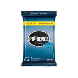 Preservativo com Sensação de Não Usar Nada - Prudence Super Sensitive | 8 Unidades