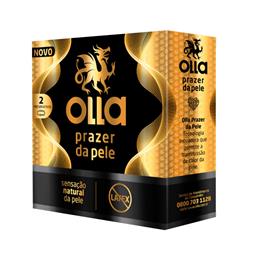 Preservativo Com Sensação Natural da Pele e Sem Látex - Olla Prazer da Pele | 2 Unidades