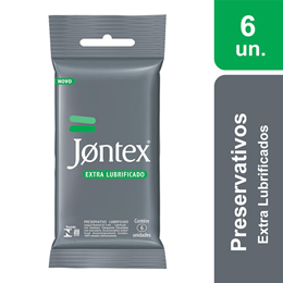 Preservativo Transparente Extra Lubrificado - Jontex | 6 Unidades