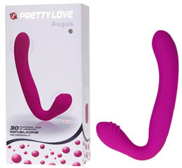 Vibrador Strapless Recarregável com  30 Variações de Vibração - Pretty Love Augus  | 21,5 x 3,5 cm
