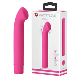 Vibrador Estimulador de Ponto G em Silicone com 10 Modos de Vibração e Ponta Achatada - Pretty Love Bogey | 12,5 x 2,6 cm | Disponível em 2 Cores
