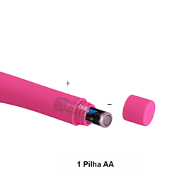 Foto 4 do produto Vibrador Estimulador de Ponto G em Silicone com 10 Modos de Vibração e Ponta Achatada - Pretty Love Bogey | 12,5 x 2,6 cm | Disponível em 2 Cores