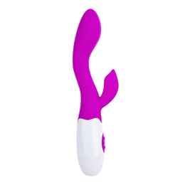 Vibrador Estimulador de Ponto G e Clitóris em Silicone com 30 Modos de Vibração - Pretty Love Brighty | 10,3 x 3,5 cm | Disponível em 2 Cores
