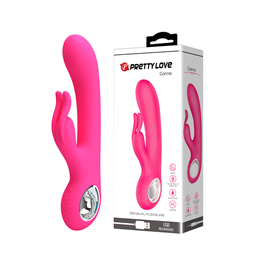 Vibrador Estimulador de Ponto G e Clitóris em Silicone com 7 Modos de Vibração e Carregamento via USB - Pretty Love Carina | 10,5 x 3,4 cm