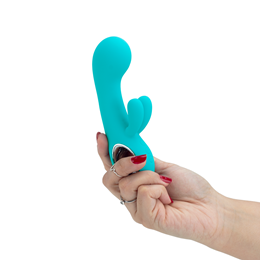 Vibrador Estimulador de Ponto G e Clítoris em Silicone com 7 Modos de Vibração e Recarregável - Pretty Love Chris | 9 x 3,8 cm | Disponível em 2 Cores