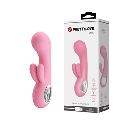 Vibrador Estimulador de Ponto G e Clítoris em Silicone com 7 Modos de Vibração e Recarregável - Pretty Love Chris | 9 x 3,8 cm | Disponível em 2 Cores