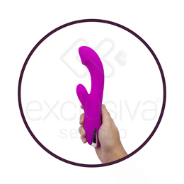 Vibrador Estimulador de Ponto G e Clítoris em Silicone com Aquecimento e 12 Modos de Vibração - Pretty Love Cornelius | 21,5 x 3,5 cm