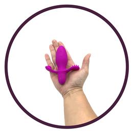 Plug Anal em Silicone com Cerdas e 10 Modos de Vibração - Pretty Love Fitch | 7,4 x 3,3 cm