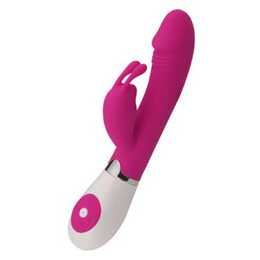 Foto 5 do produto Vibrador Estimulador de Ponto G e Clítoris em Forma de Coelho com 30 Níveis de Vibração - Pretty Love Gene | 9,8 x 3 cm | Disponível em 2 Cores