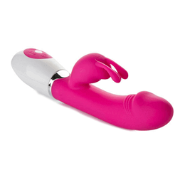 Foto 6 do produto Vibrador Estimulador de Ponto G e Clítoris em Forma de Coelho com 30 Níveis de Vibração - Pretty Love Gene | 9,8 x 3 cm | Disponível em 2 Cores